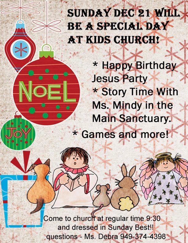 Kids Church Christmas Event Churches in Irvine, CA Pacific Church